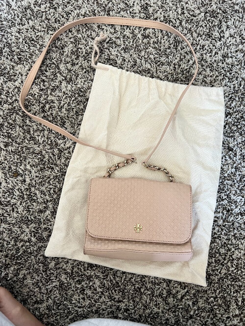 Pale pink crossbody